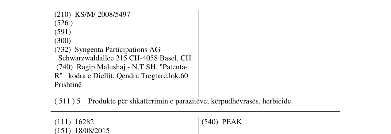Zëri i markës MODDUS në buletin