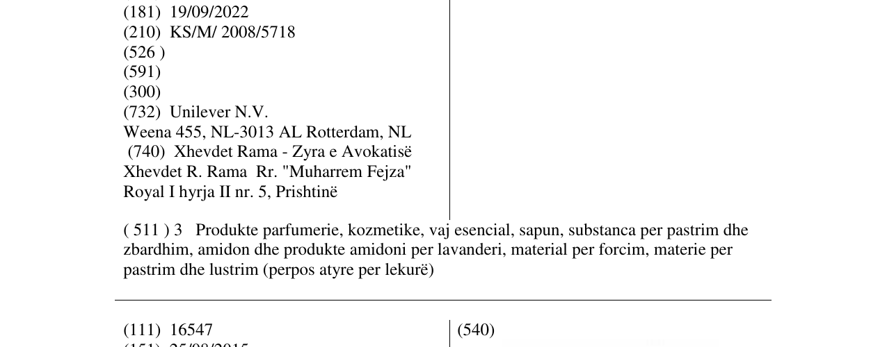 Zëri i markës Signal në buletin