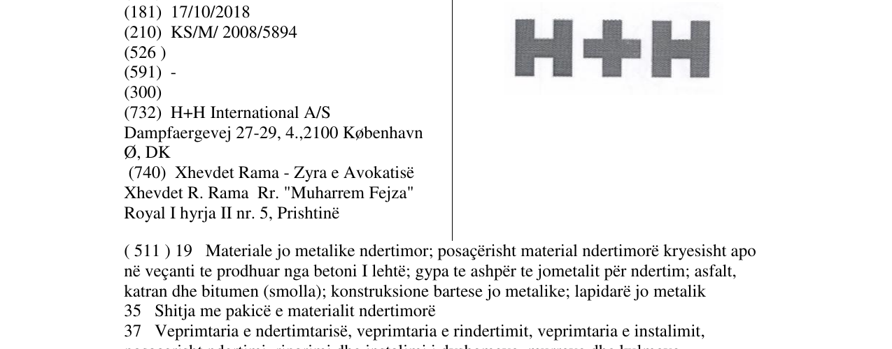Zëri i markës H+H në buletin