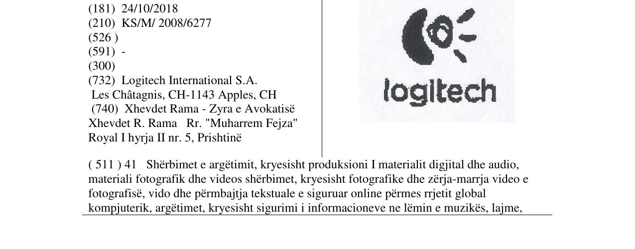 Zëri i markës logitech në buletin