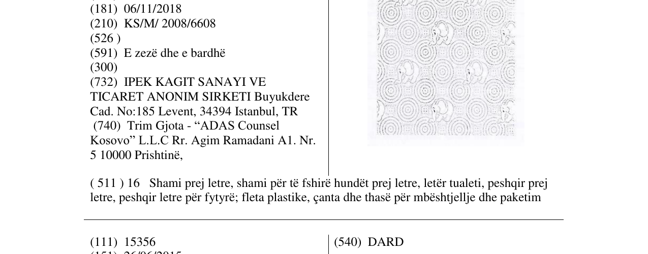 Zëri i markës Markë figurative në buletin
