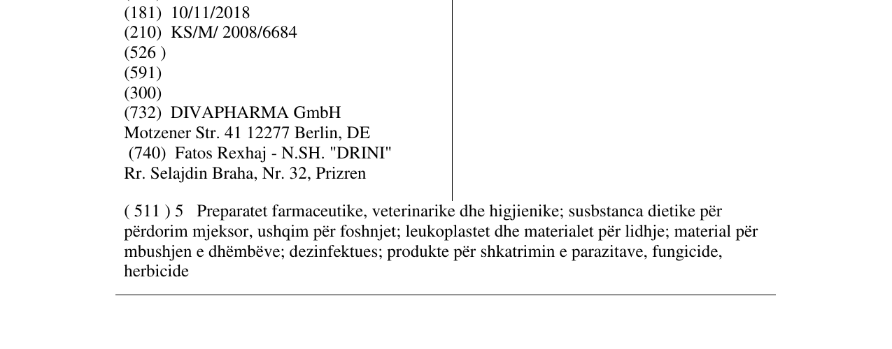 Zëri i markës neo-bronchol në buletin