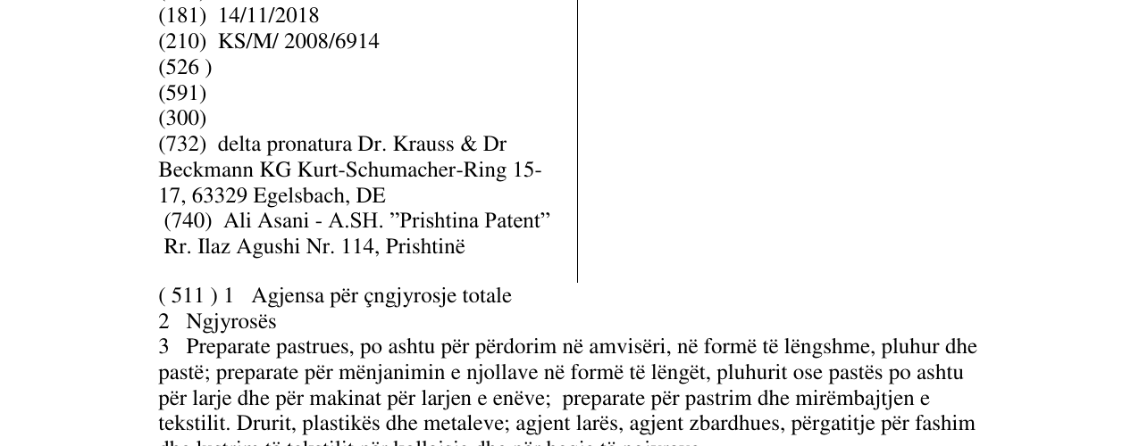 Zëri i markës Dr. Beckmann në buletin