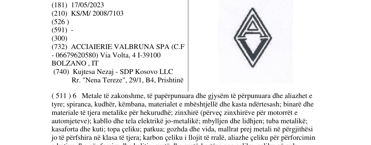 Zëri i markës AV në buletin