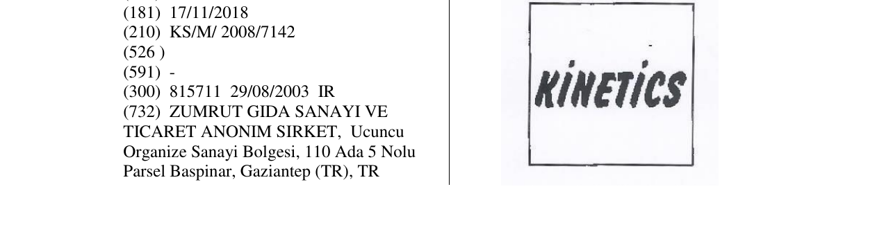 Zëri i markës KINETICS në buletin