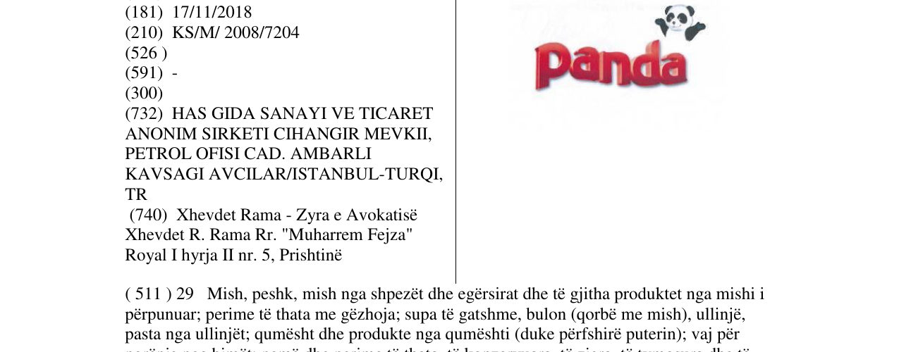 Zëri i markës Markë figurative në buletin