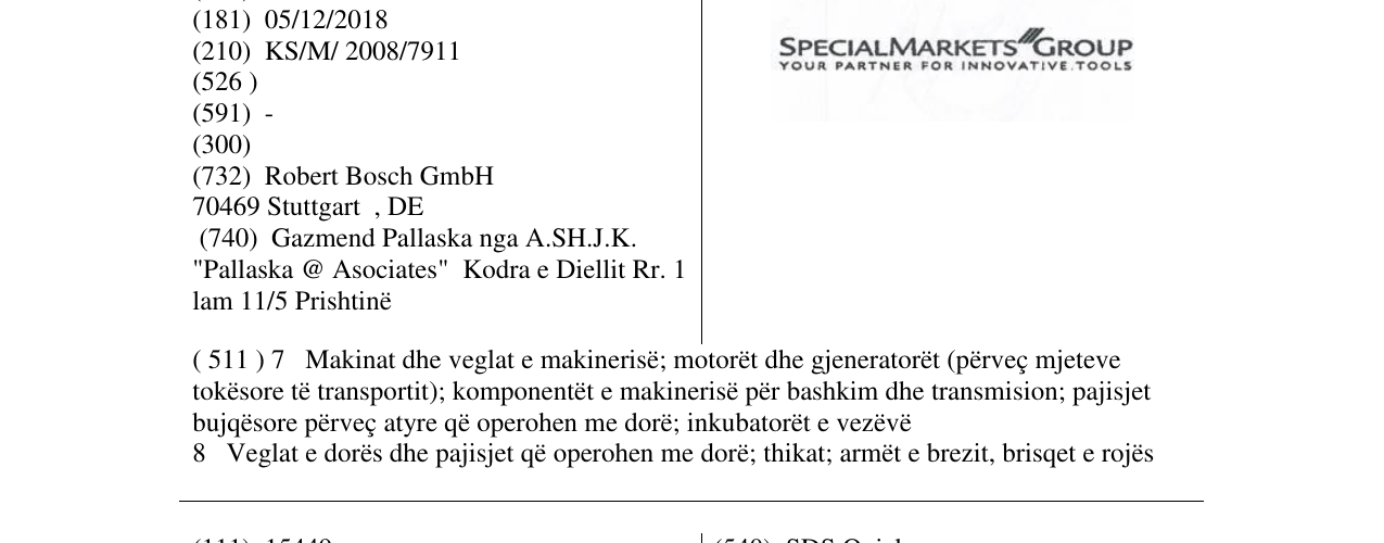 Zëri i markës Markë figurative në buletin