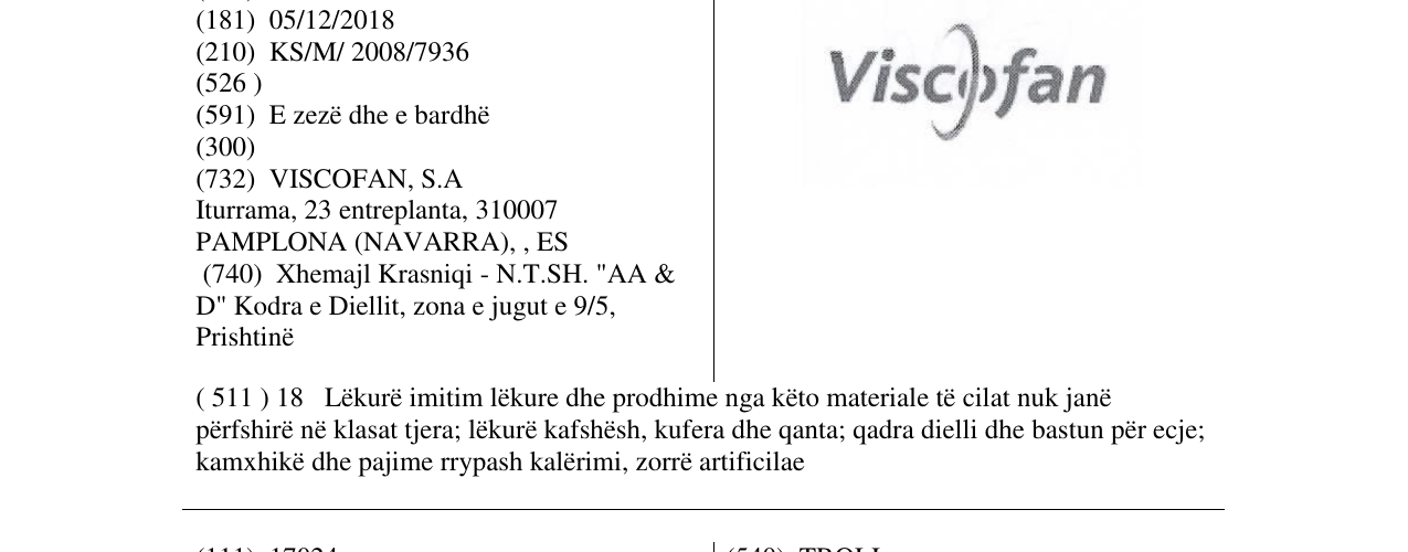 Zëri i markës Viscofan në buletin