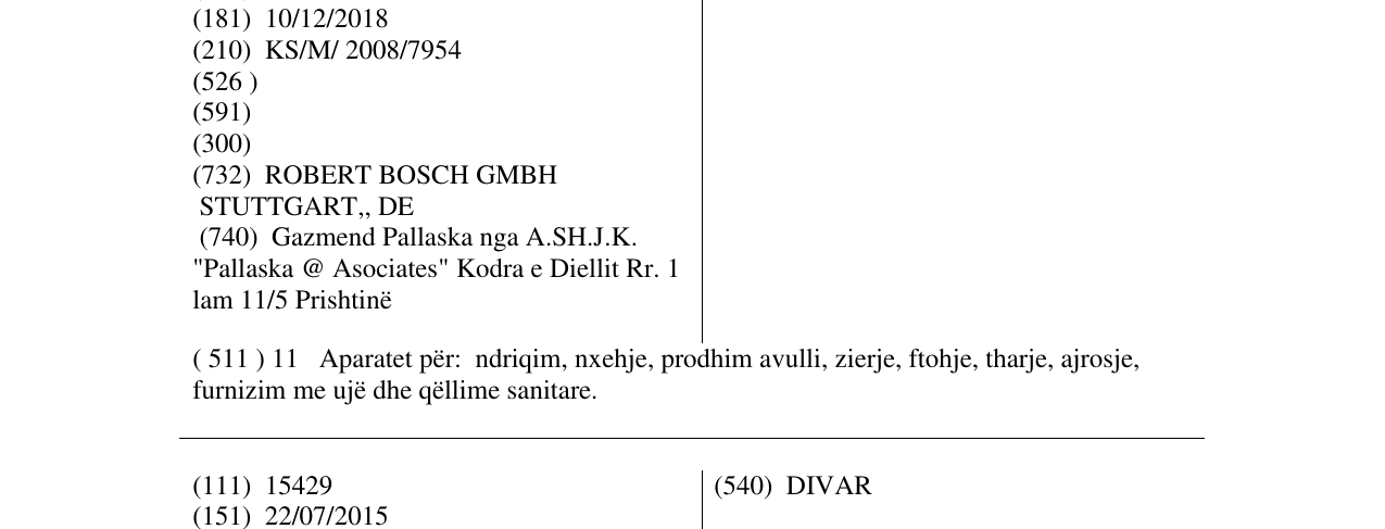 Zëri i markës NOVATHERM në buletin
