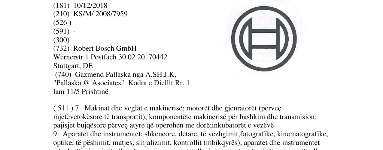 Zëri i markës Markë figurative në buletin