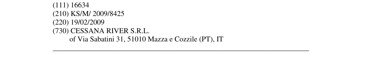 Zëri i markës PIUMA në buletin