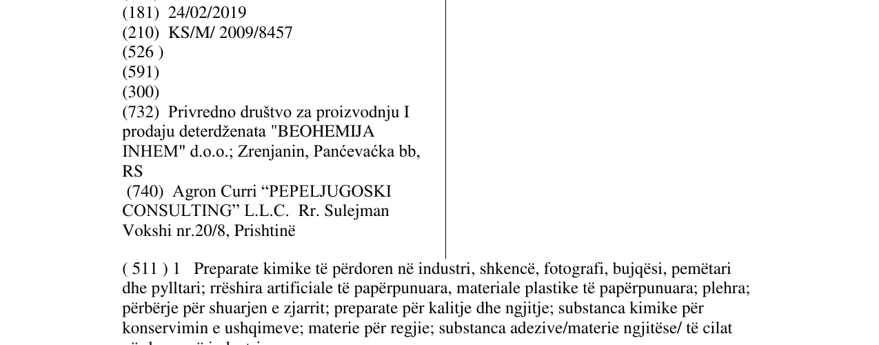 Zëri i markës DUEL në buletin