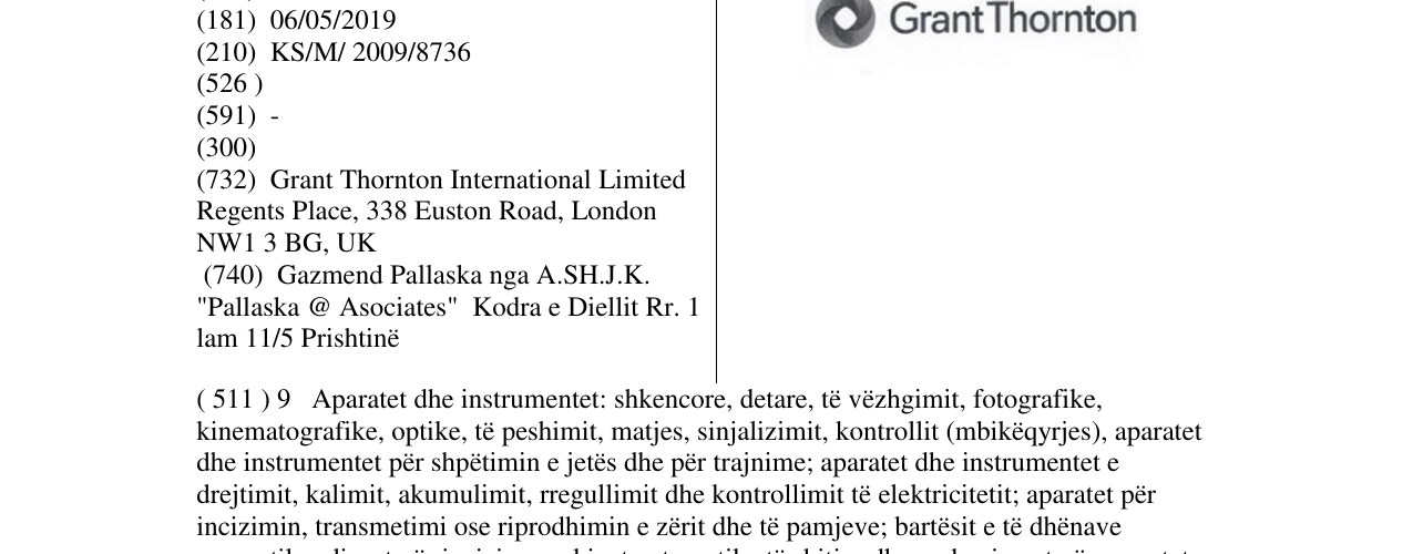Zëri i markës Grant Thornton në buletin