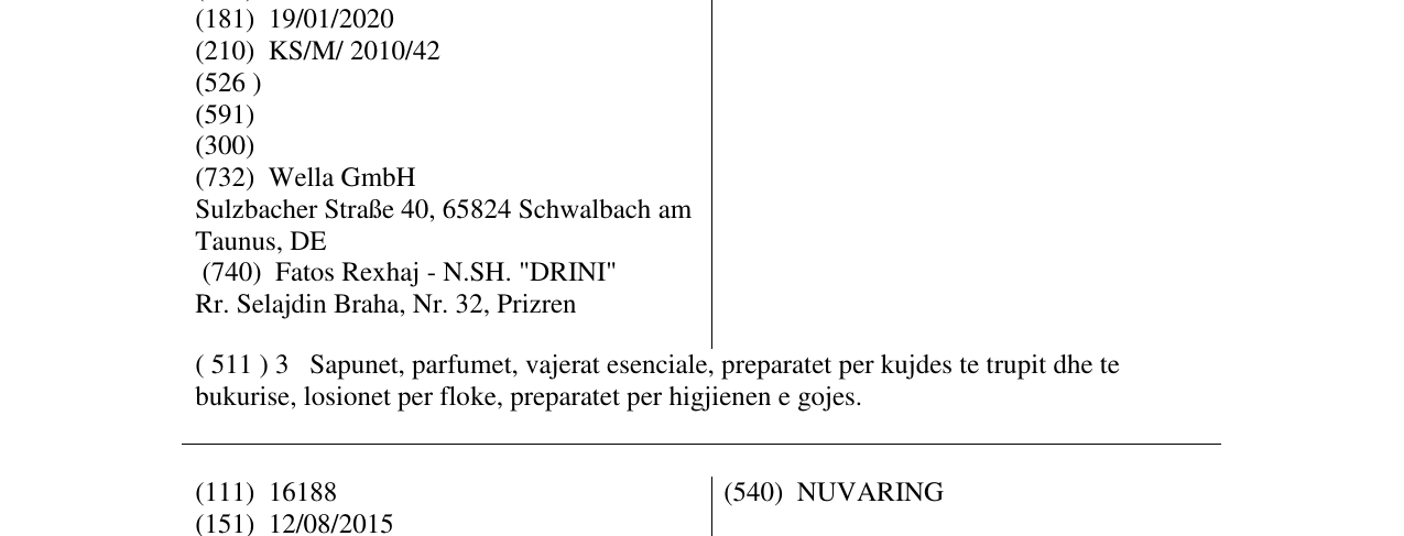 Zëri i markës PEARL STYLER në buletin