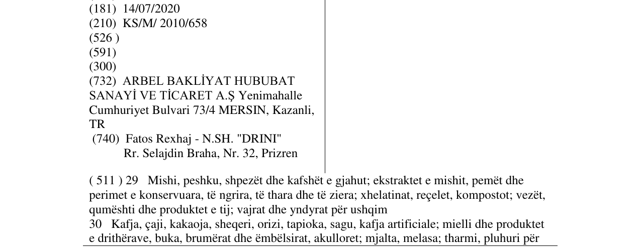 Zëri i markës arbella në buletin