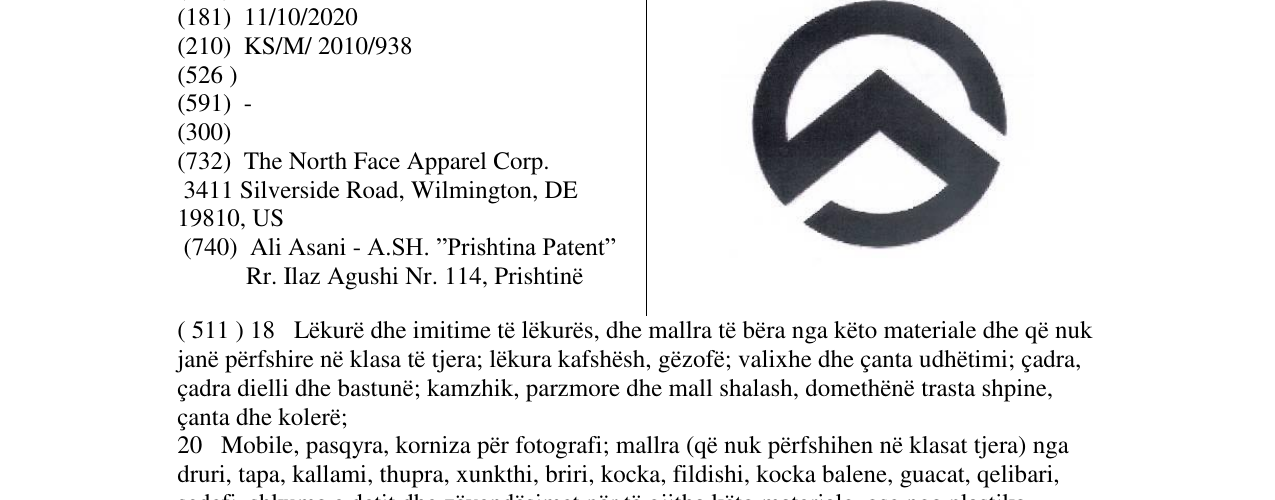 Zëri i markës Markë figurative në buletin