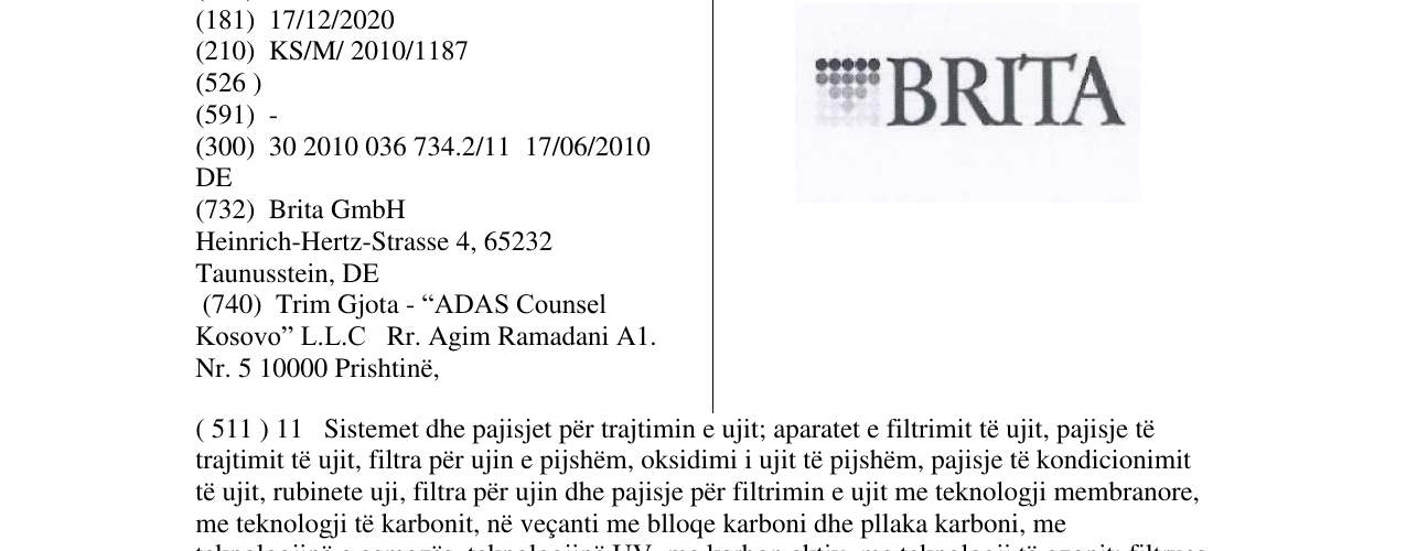 Zëri i markës BRITA në buletin