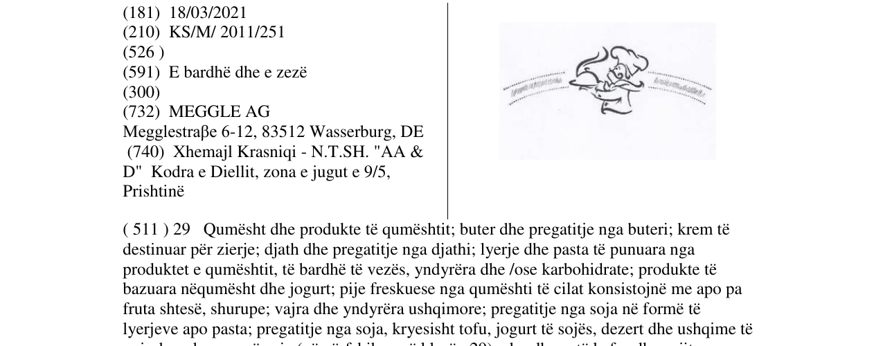 Zëri i markës Markë figurative në buletin