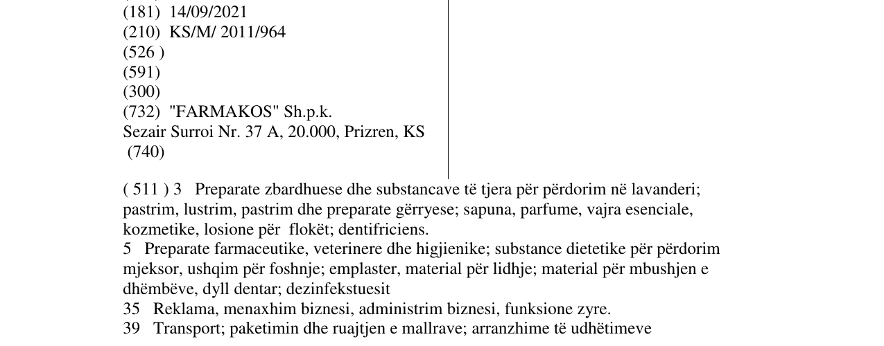 Zëri i markës POLYVAG në buletin