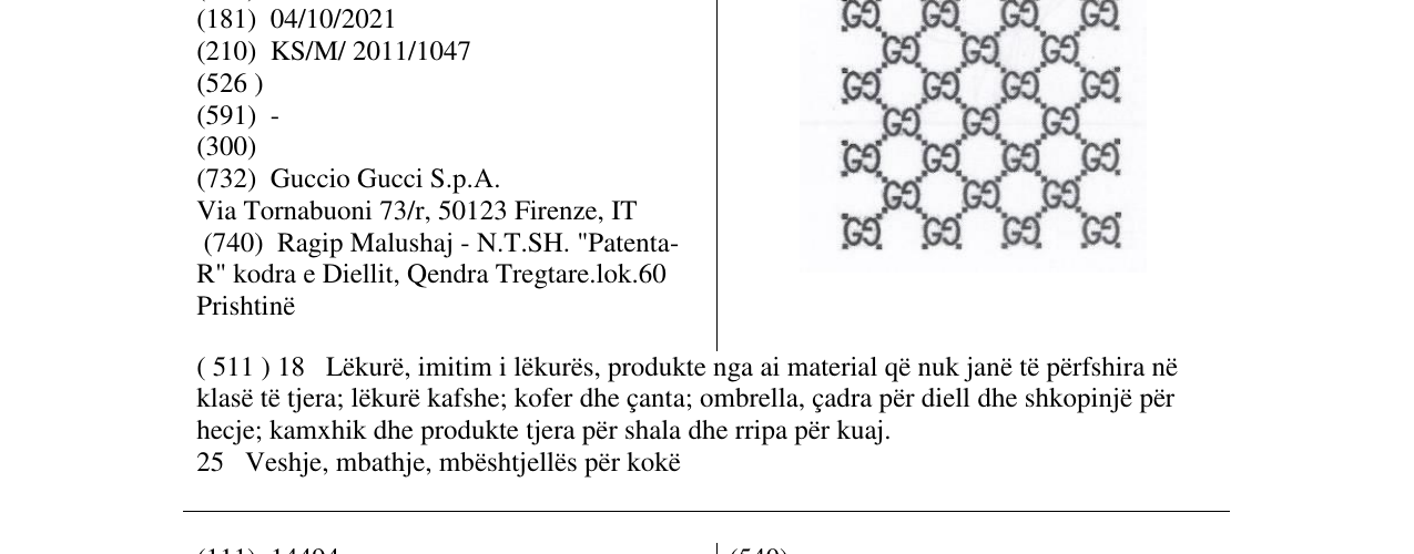 Zëri i markës Markë figurative në buletin