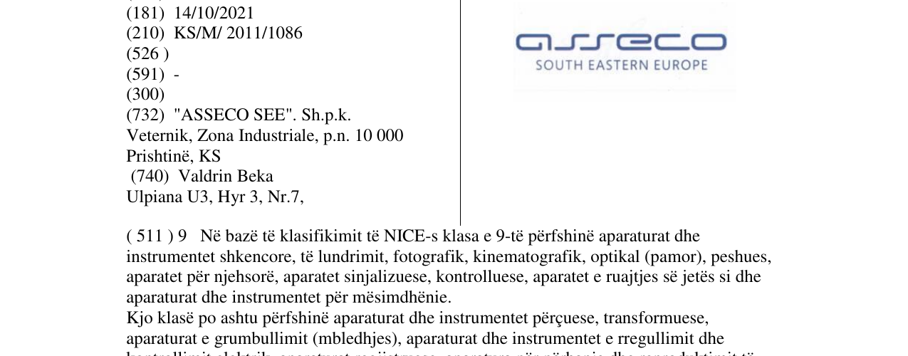 Zëri i markës ASSECO në buletin