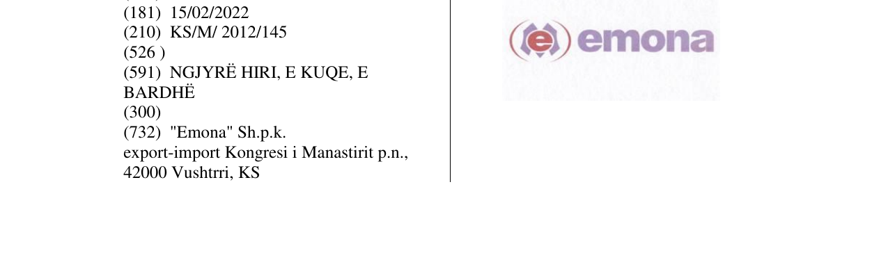 Zëri i markës emona në buletin