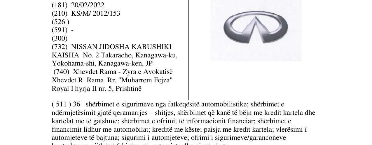 Zëri i markës Markë figurative në buletin