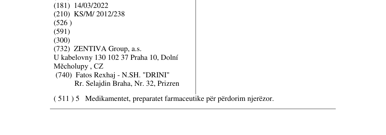 Zëri i markës TERIPOS në buletin