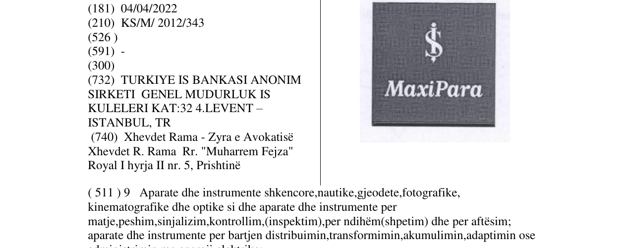 Zëri i markës MaxiPara në buletin