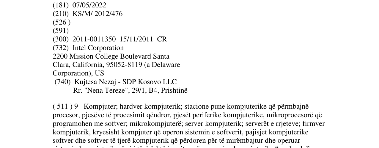 Zëri i markës INTEL XEON PHI në buletin