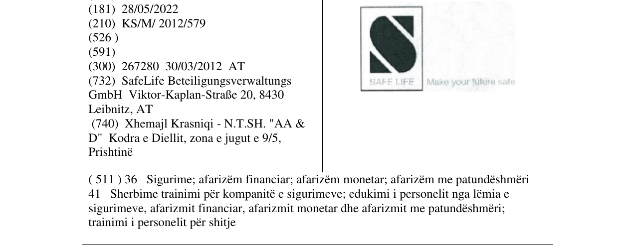 Zëri i markës Markë figurative në buletin