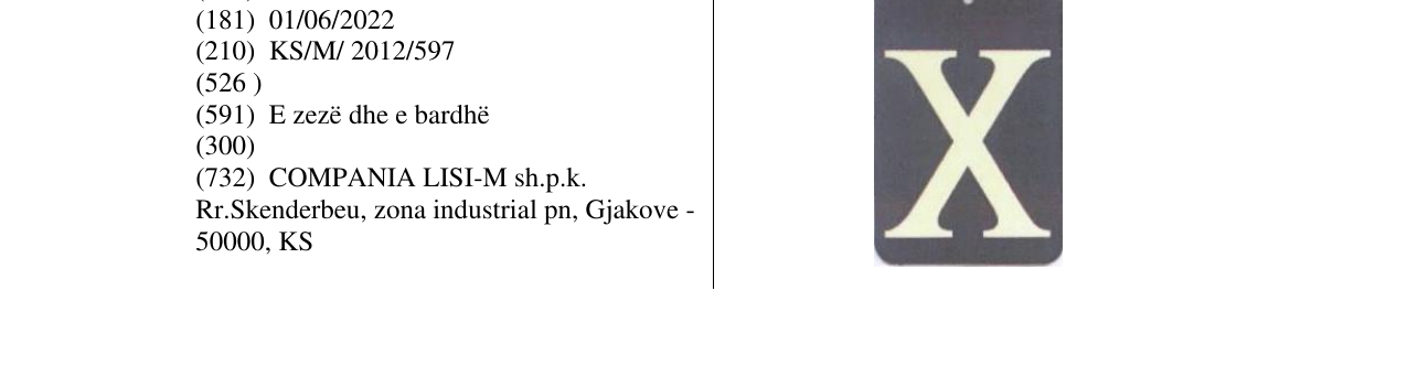 Zëri i markës X në buletin