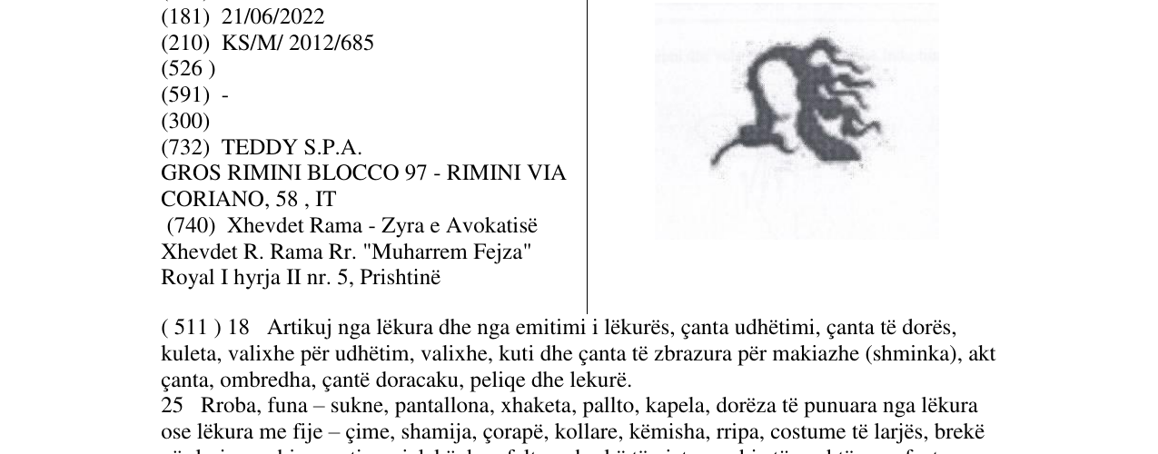 Zëri i markës Markë figurative në buletin