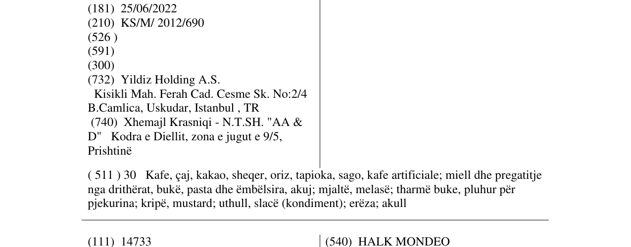 Zëri i markës HALK në buletin