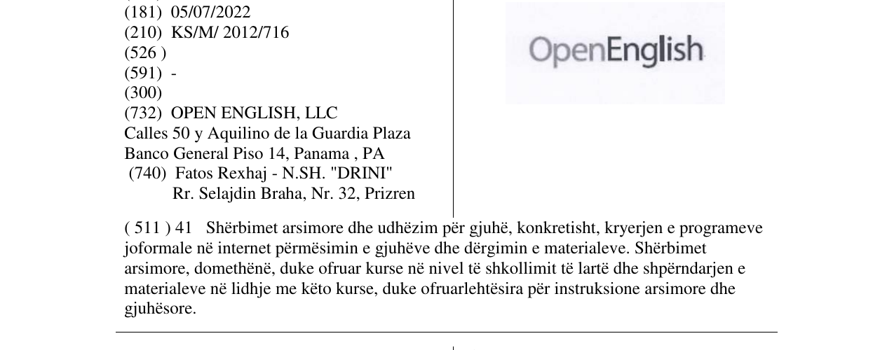 Zëri i markës OpenEnglish në buletin