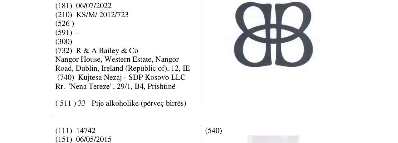 Zëri i markës Markë figurative në buletin