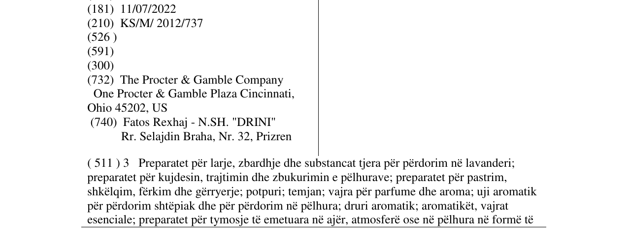 Zëri i markës FRESHELLE në buletin
