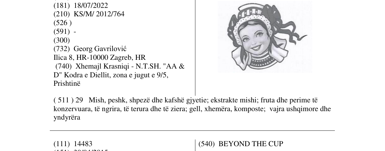 Zëri i markës Markë figurative në buletin
