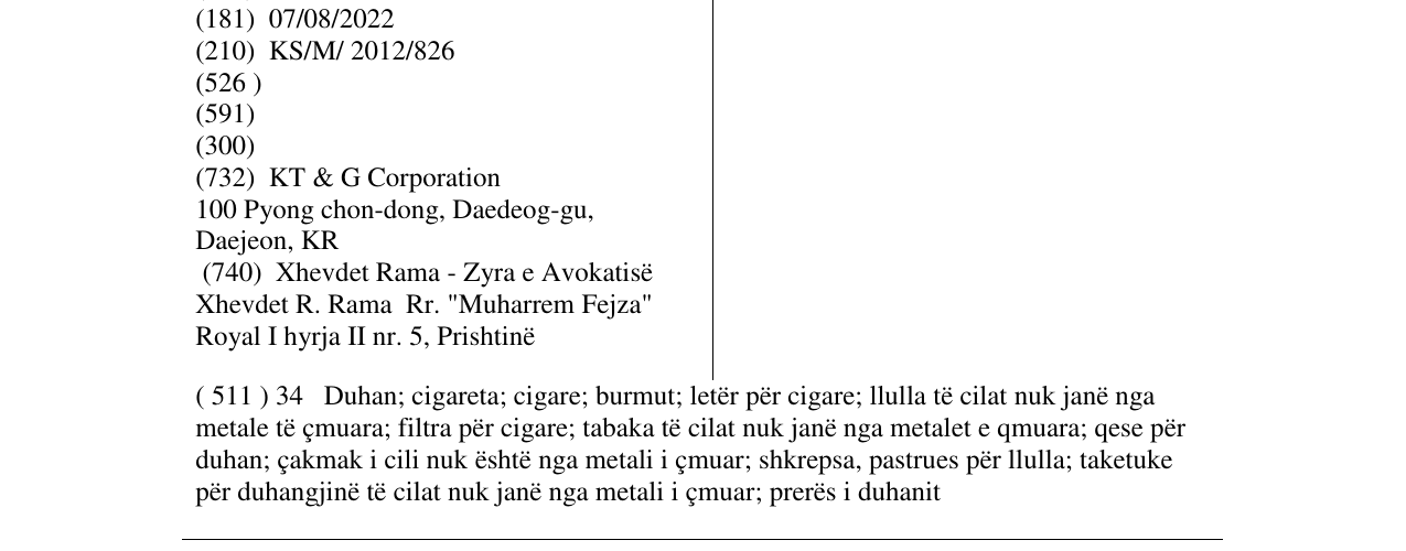 Zëri i markës THE ONE në buletin