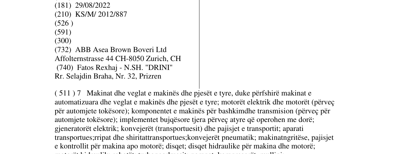 Zëri i markës ABB në buletin