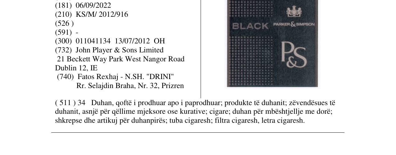 Zëri i markës P&S në buletin