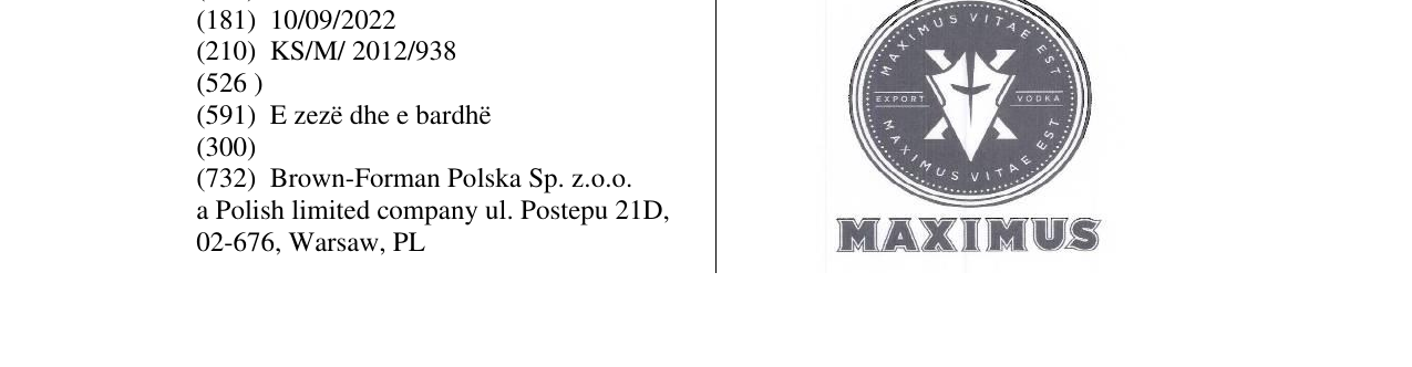 Zëri i markës MAXIMUS në buletin