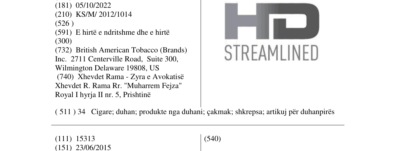 Zëri i markës Markë figurative në buletin