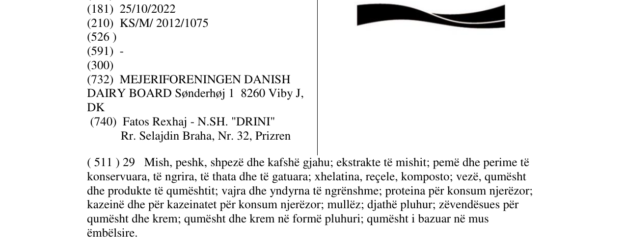 Zëri i markës Markë figurative në buletin