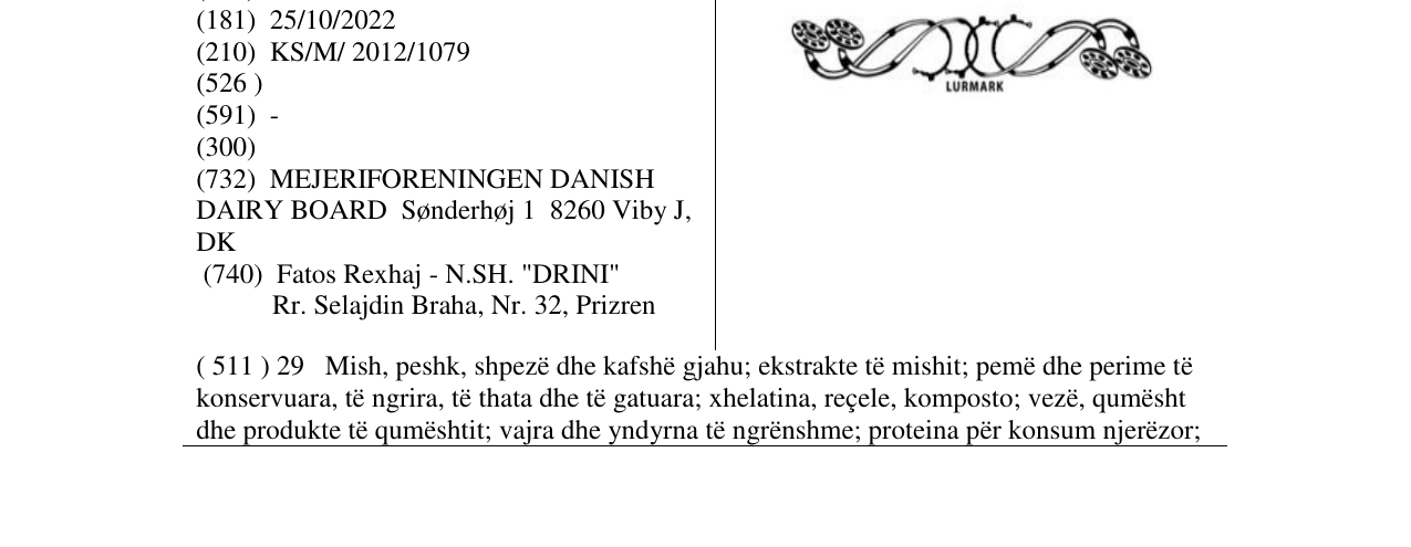 Zëri i markës LURMARK në buletin