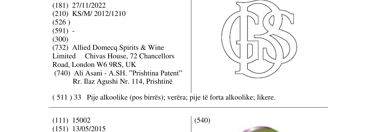 Zëri i markës Markë figurative në buletin