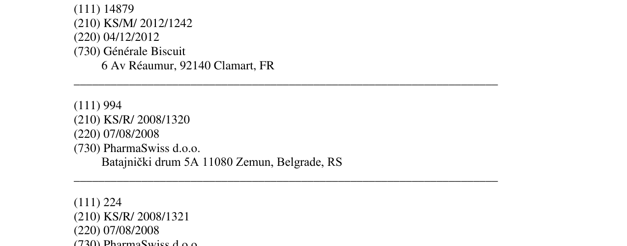 Zëri i markës Markë figurative në buletin