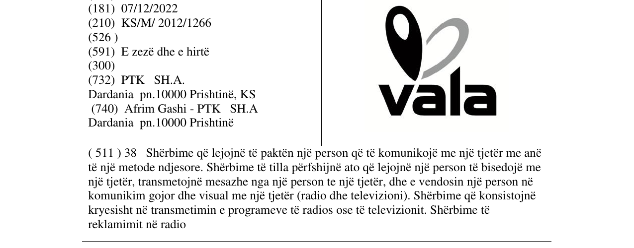 Zëri i markës vala në buletin