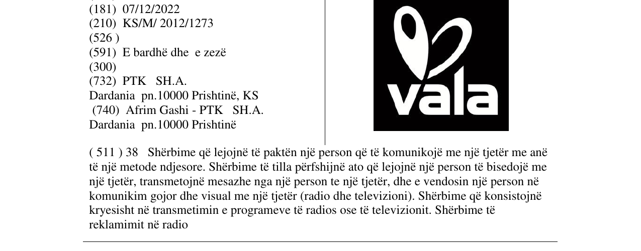 Zëri i markës vala në buletin