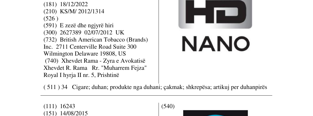 Zëri i markës HD NANO në buletin